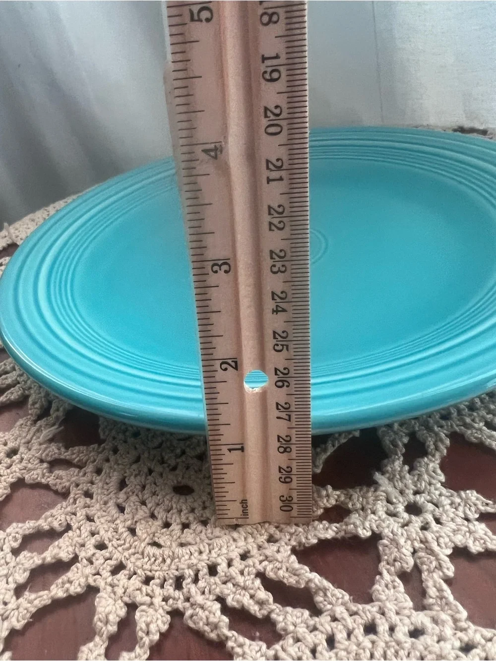 Vintage Fiesta Turquoise Blue 10” Dinner Plate Homer Laughlin Fiesta ware USA